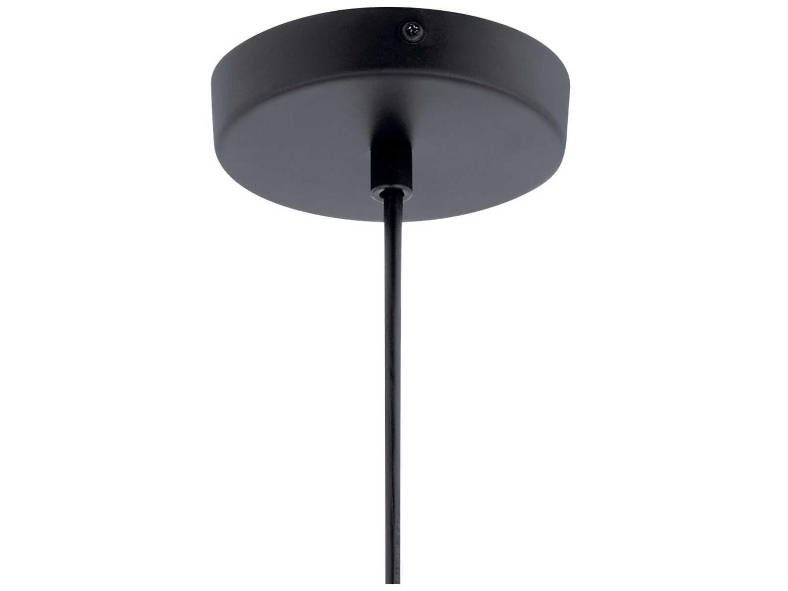 Elan Moonlit 1-Light Matte Black LED Globe Mini Pendant