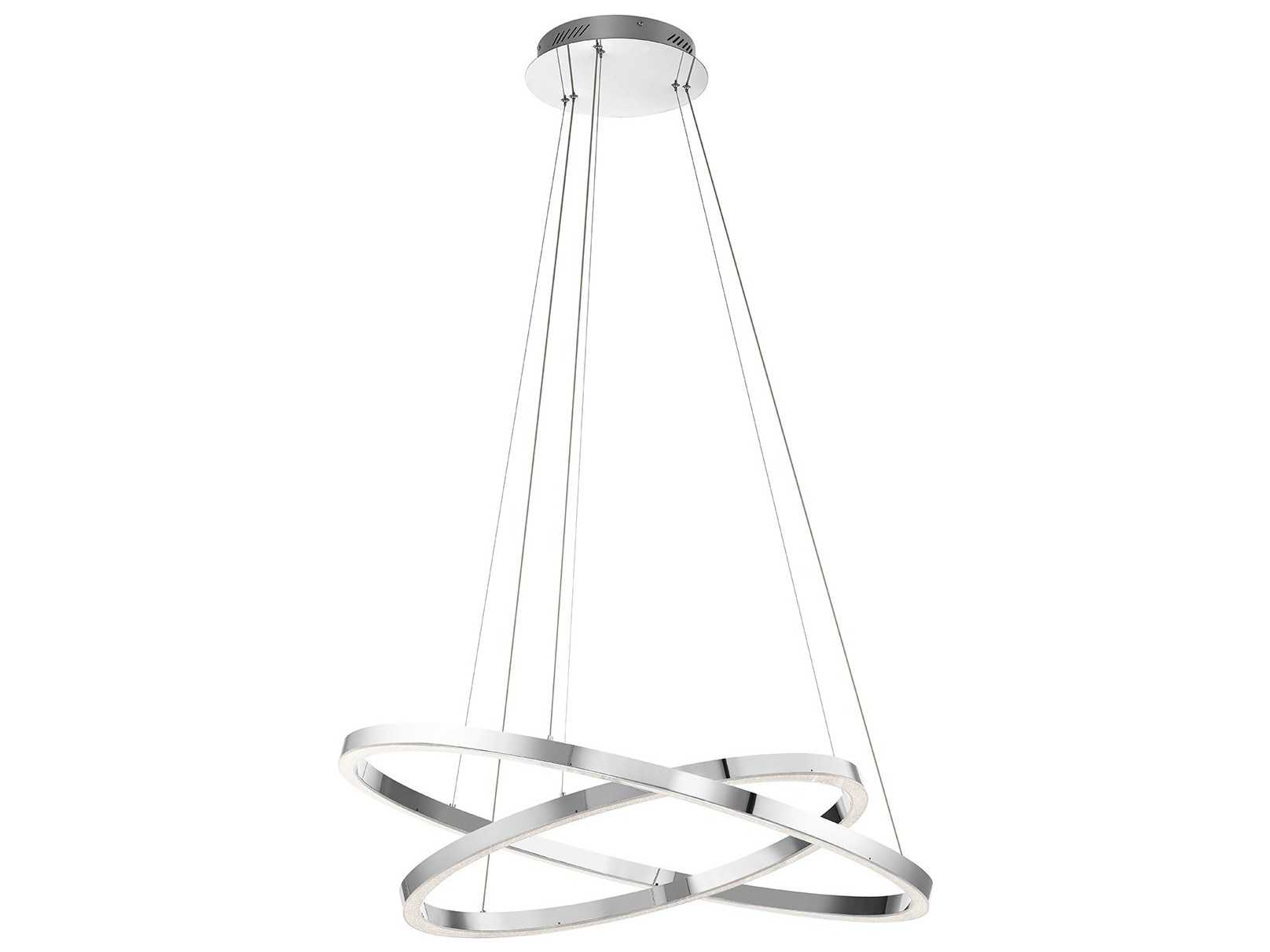 Elan Opus Chrome LED Round Pendant