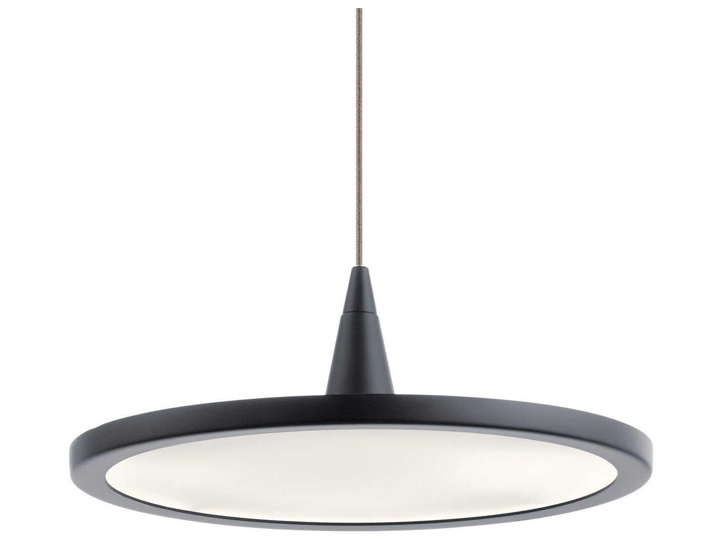 Elan Jeno 1-Light Matte Black LED Round Mini Pendant
