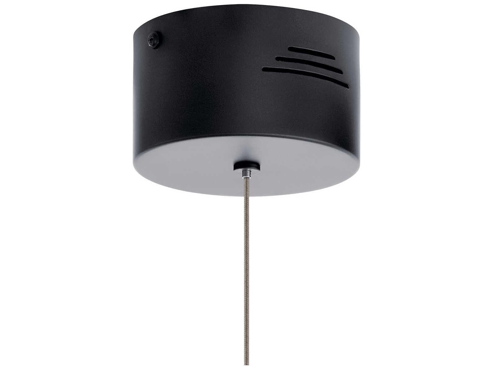 Elan Jeno 1-Light Matte Black LED Round Mini Pendant