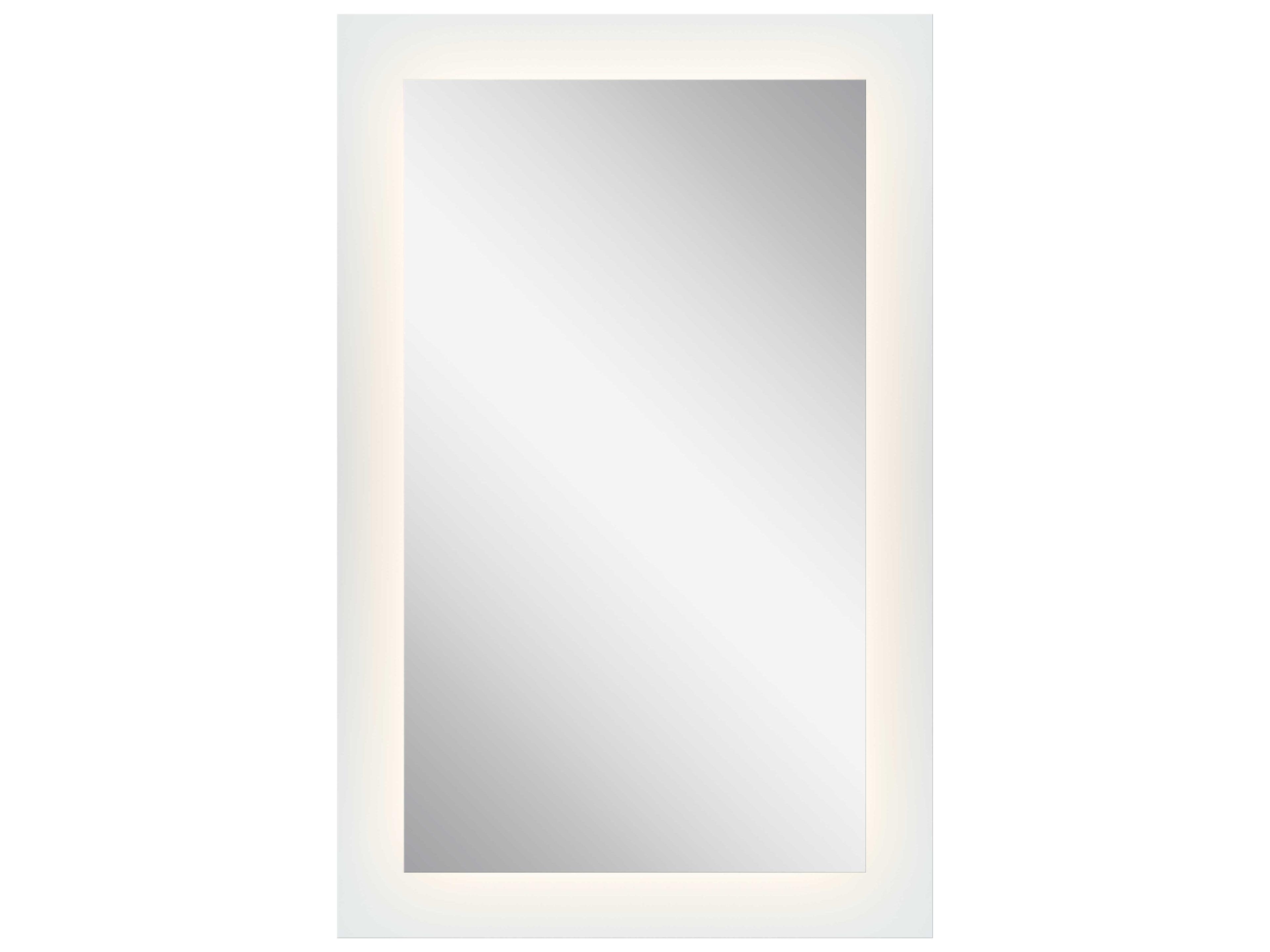 Elan Frosted Rectangular LED Backlit Wall Mirror