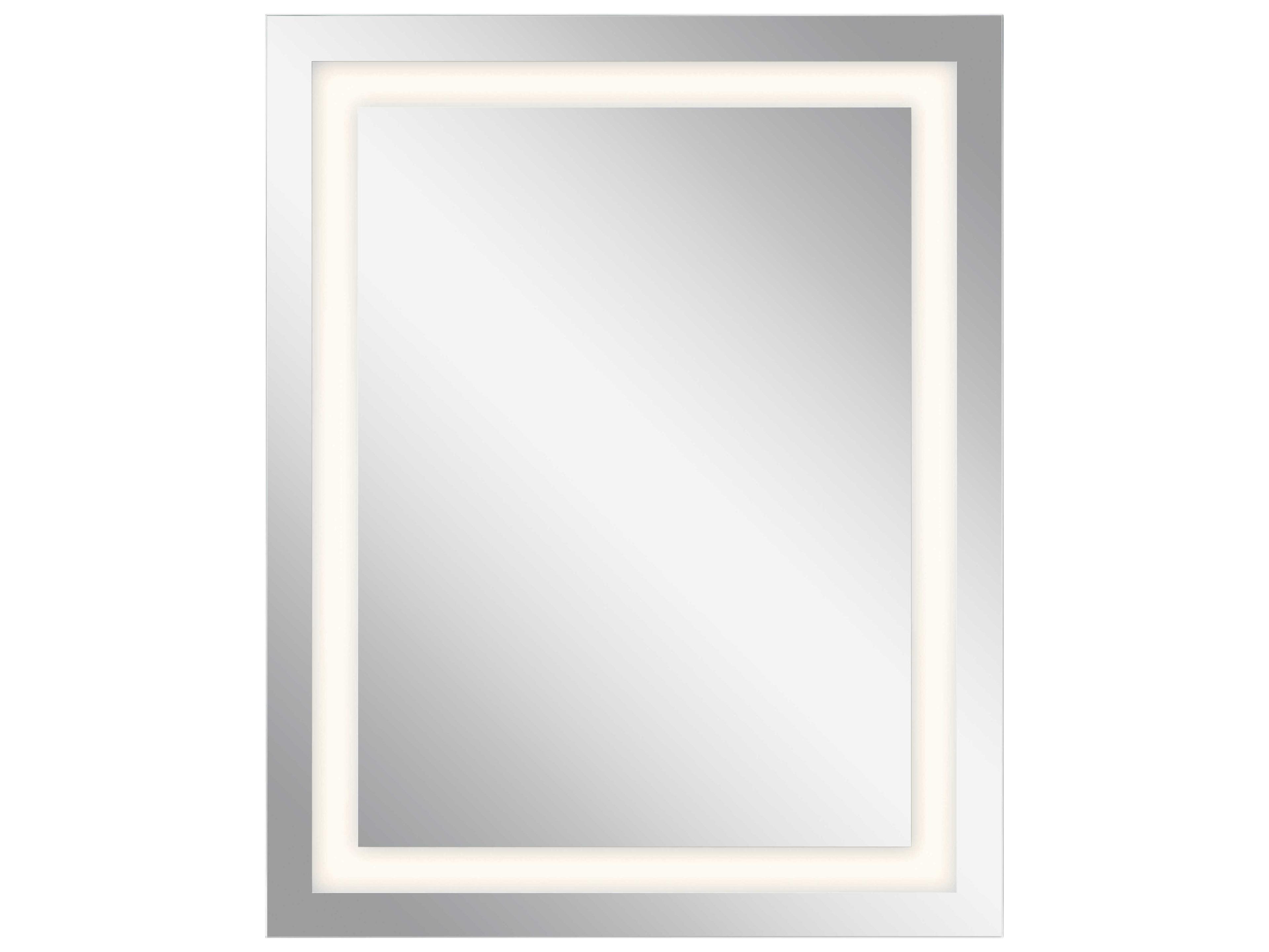 Elan Frosted Rectangular LED Backlit Wall Mirror