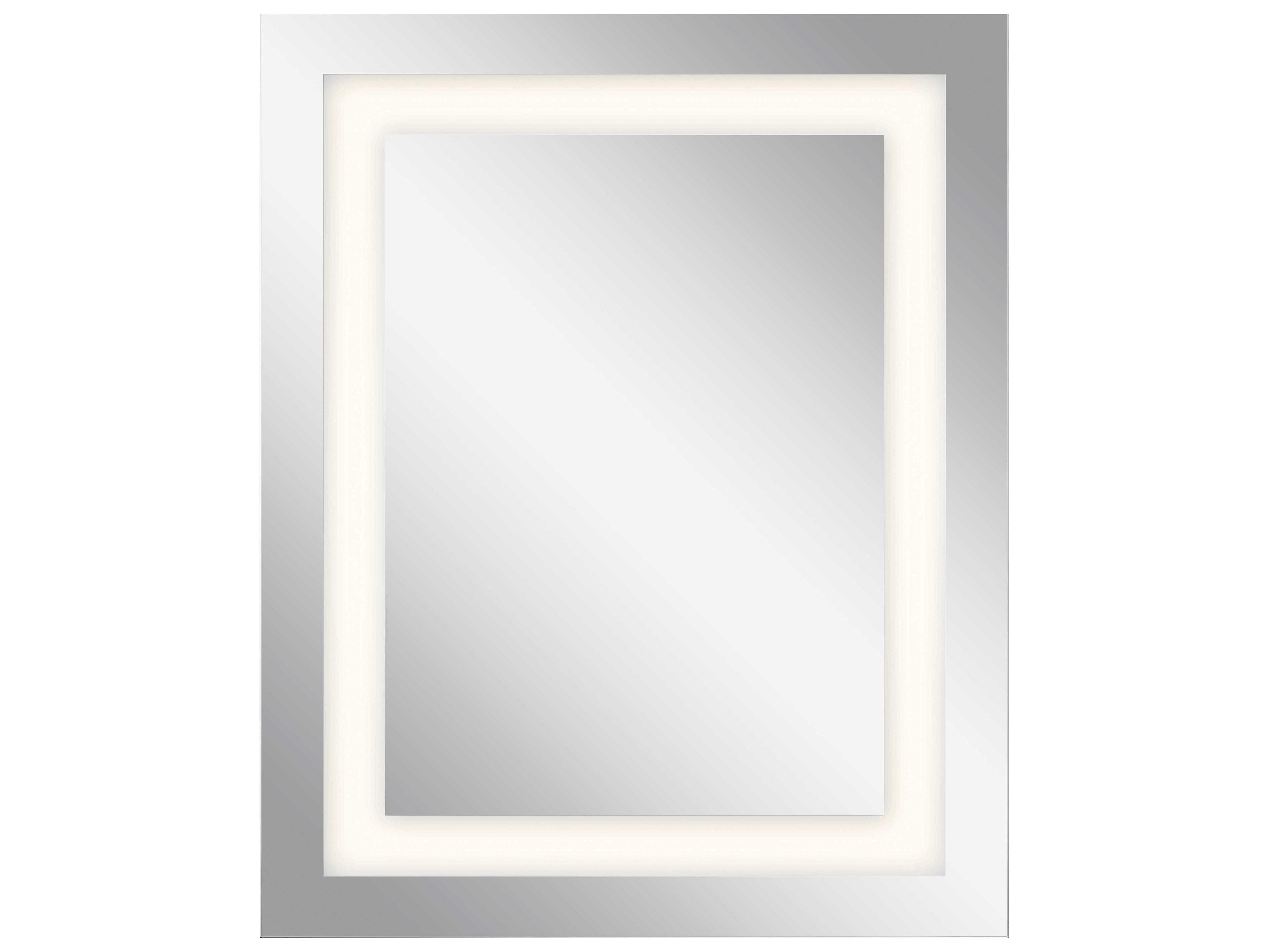 Elan Frosted Rectangular LED Backlit Wall Mirror
