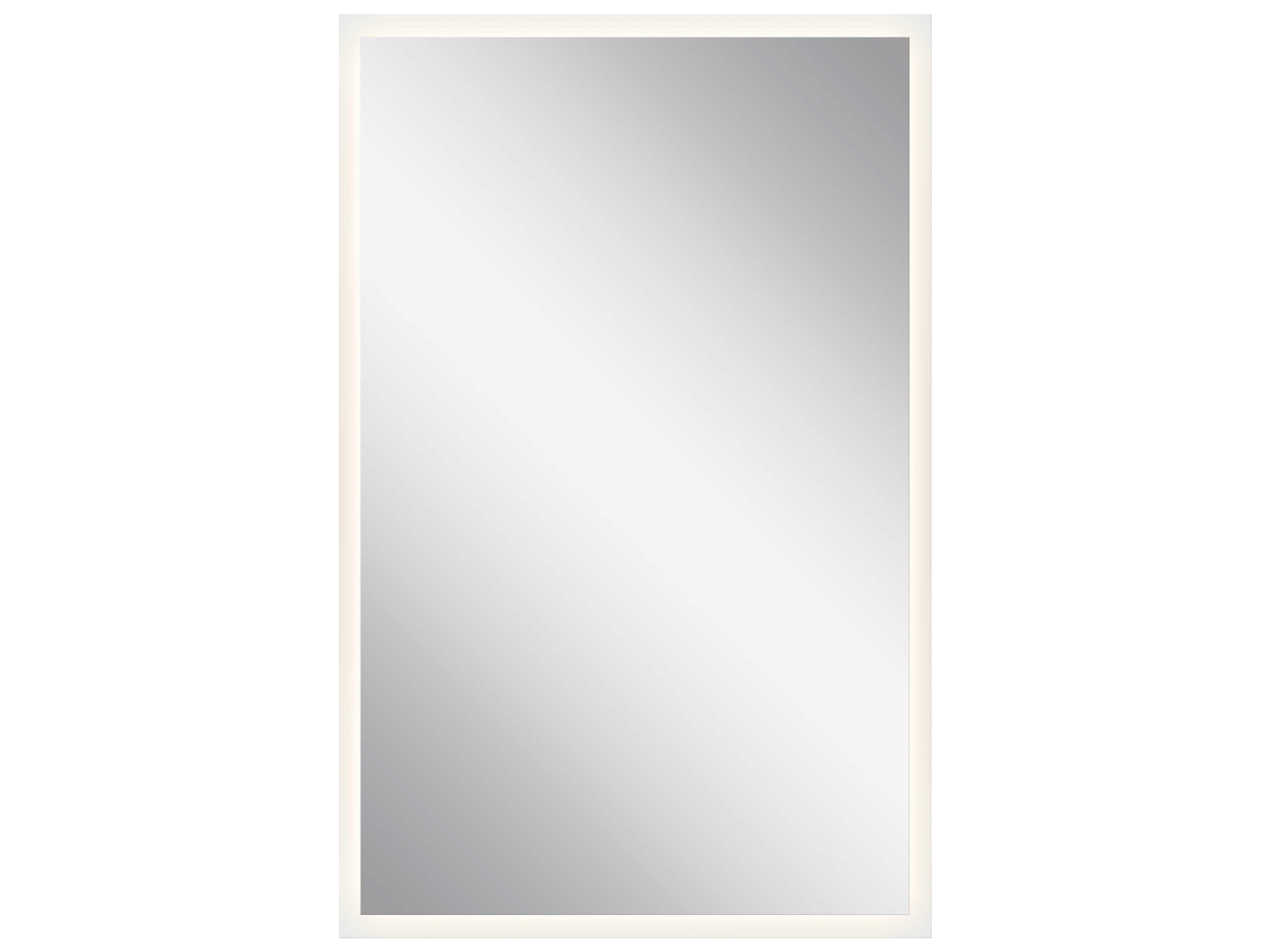 Elan Frosted Rectangular LED Backlit Wall Mirror