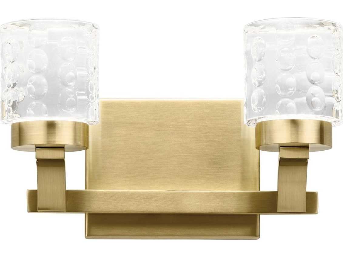 Elan Rene 2-Light Champagne Gold LED Vanity Light