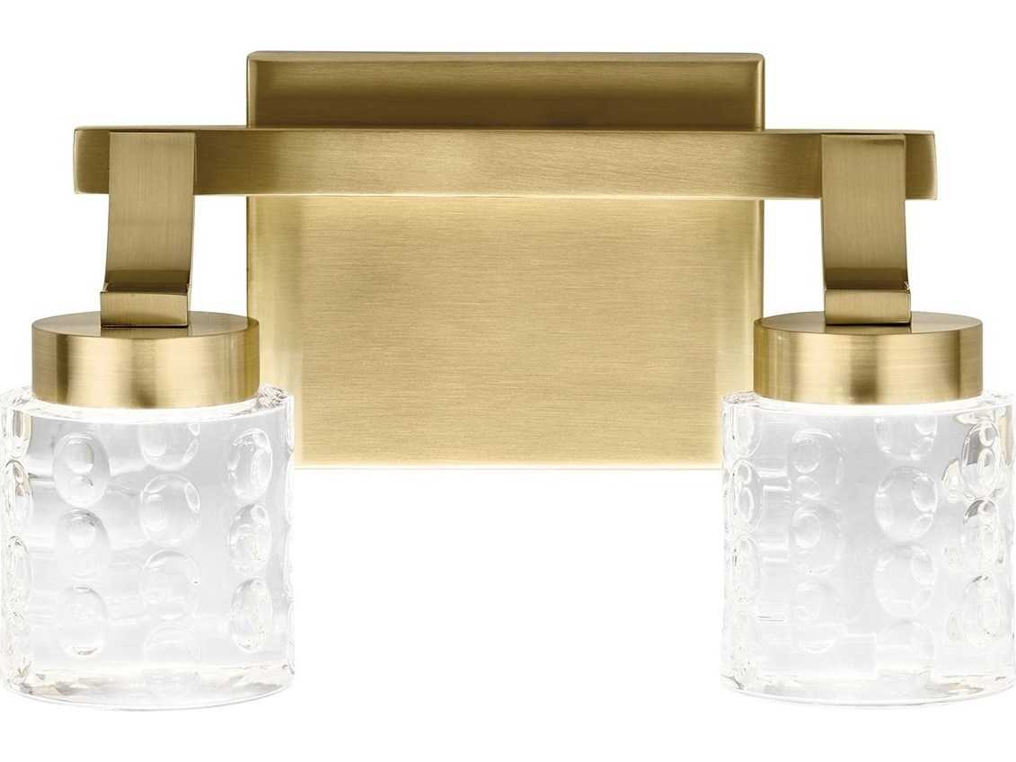 Elan Rene 2-Light Champagne Gold LED Vanity Light