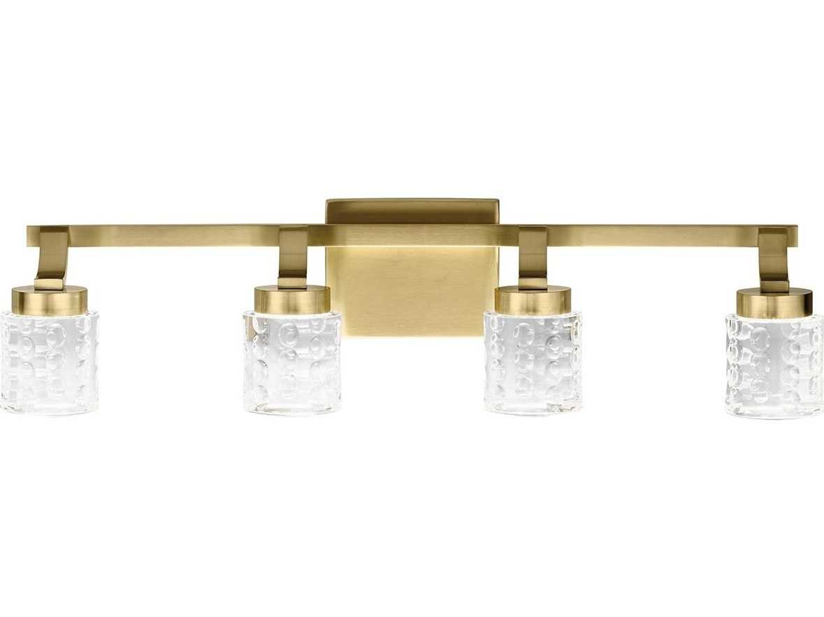 Elan Rene 4-Light Champagne Gold LED Vanity Light