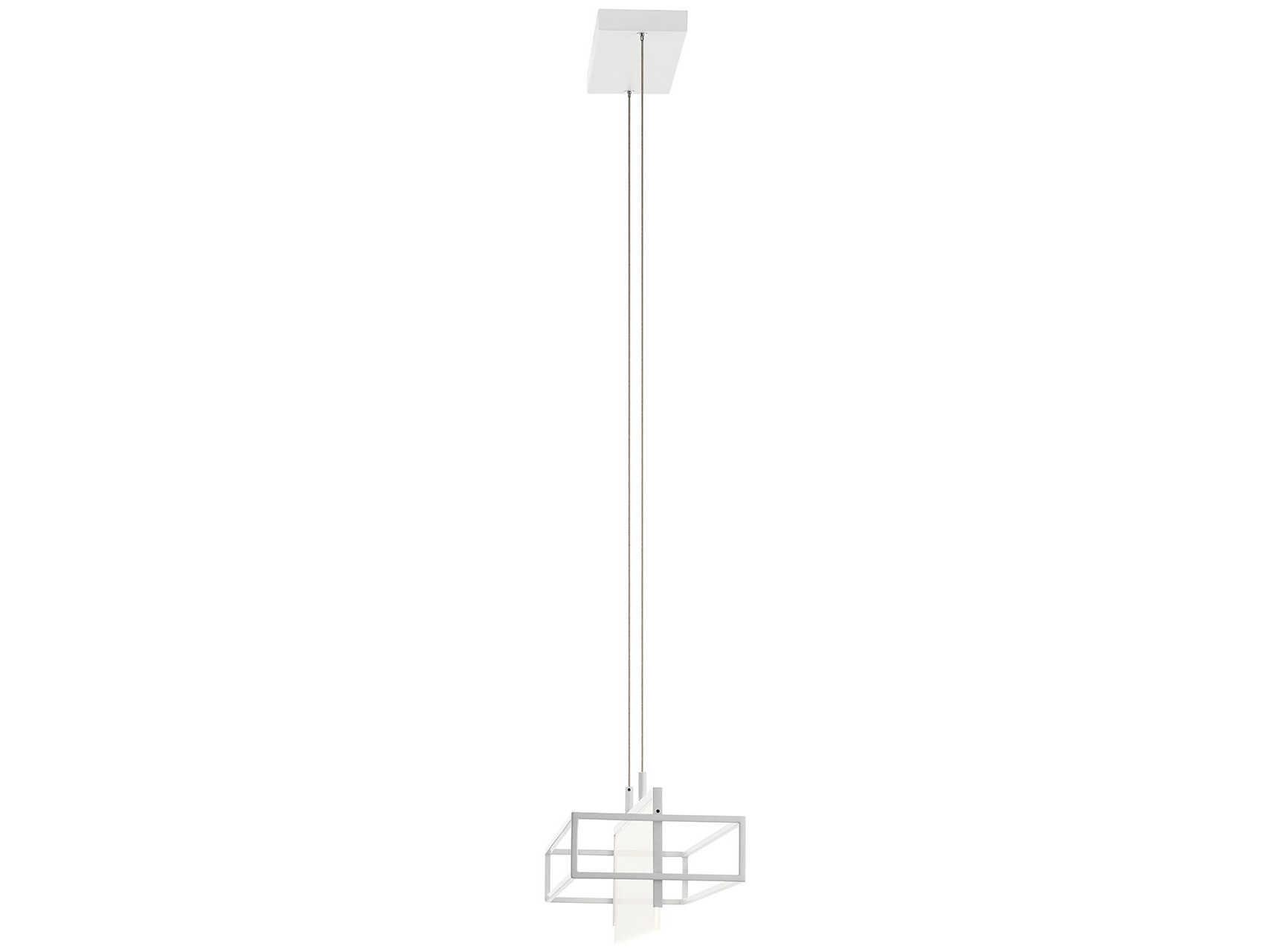 Elan Vega 36-Light White LED Geometric Linear Island Pendant
