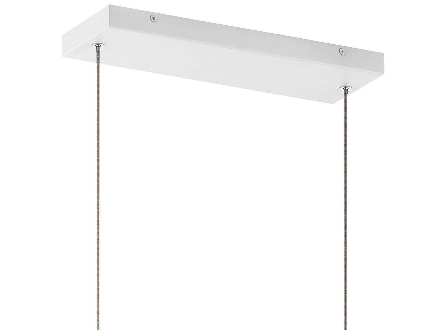 Elan Vega 36-Light White LED Geometric Linear Island Pendant