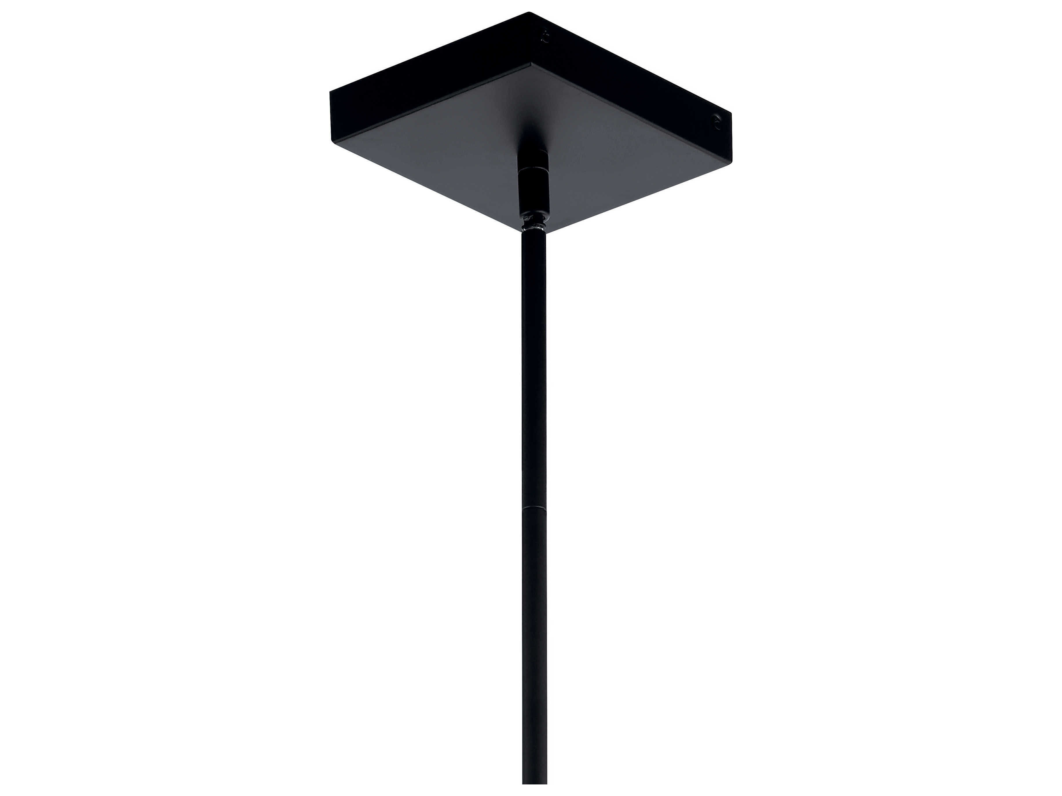 Elan Axis Matte Black Chrome LED Geometric Pendant