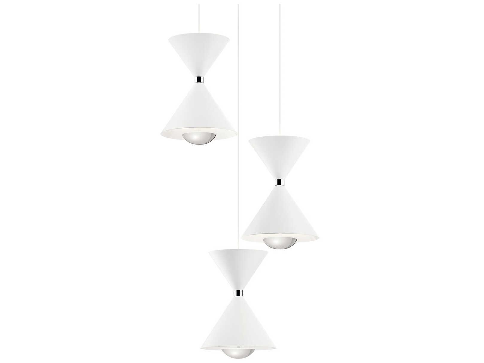 Elan Kordan 3-Light Matte White LED Pendant