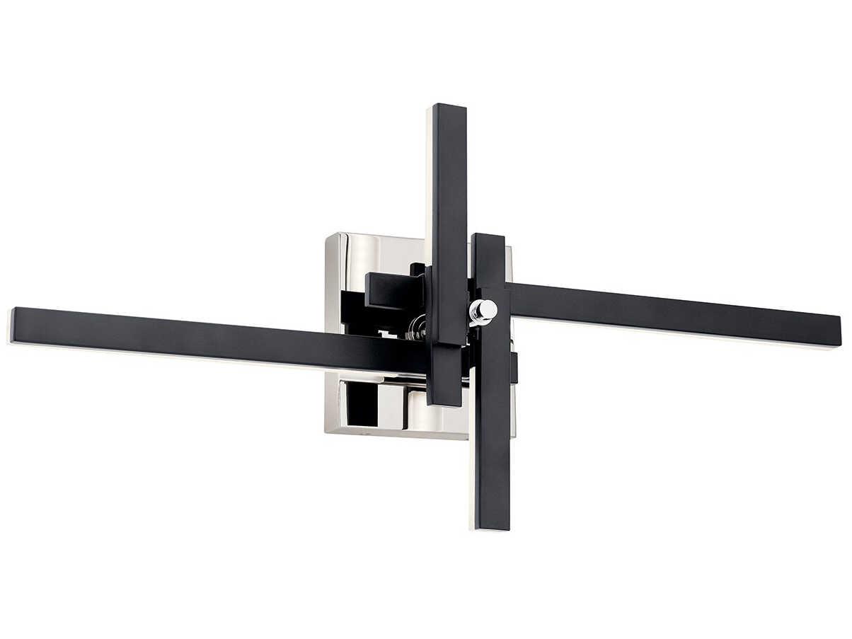 Elan Charter 4-Light Matte Black LED Wall Sconce