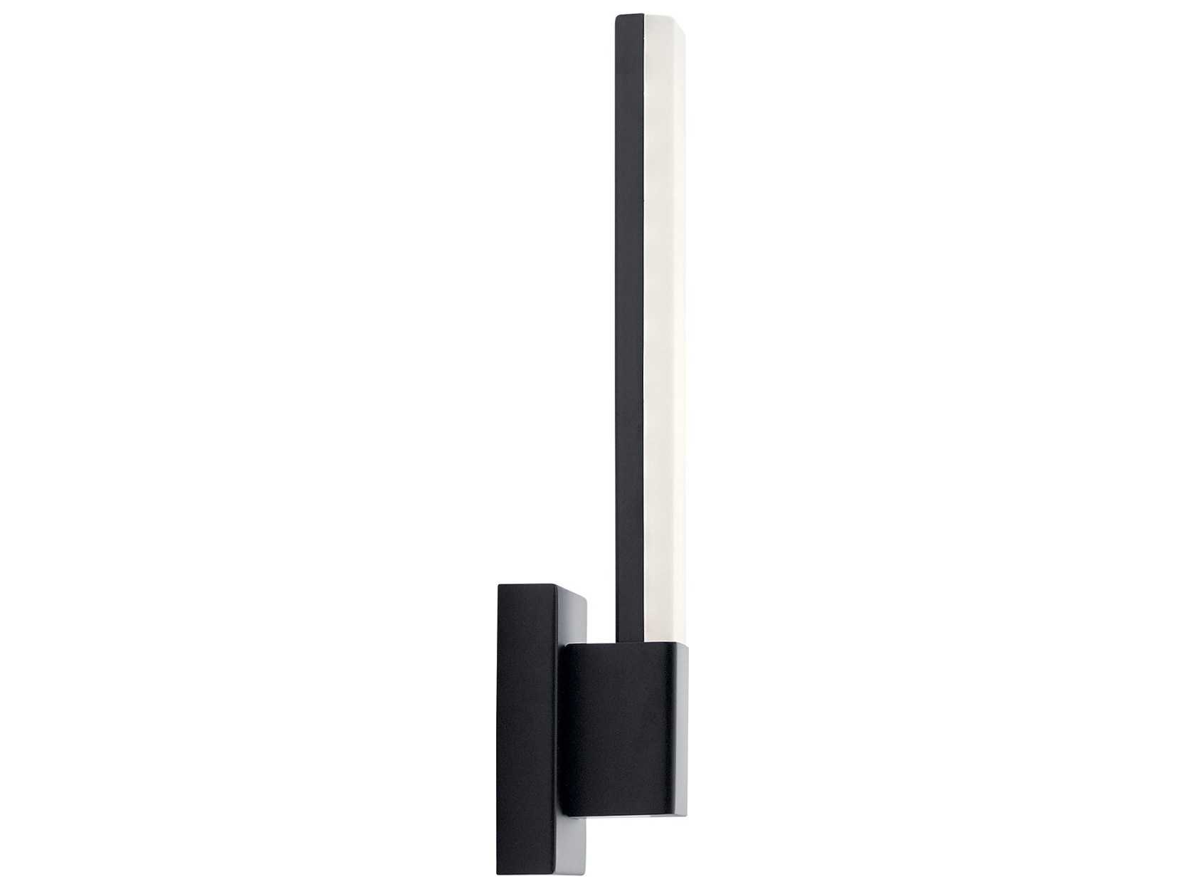 Elan Neltev 2-Light Matte Black LED Vanity Light