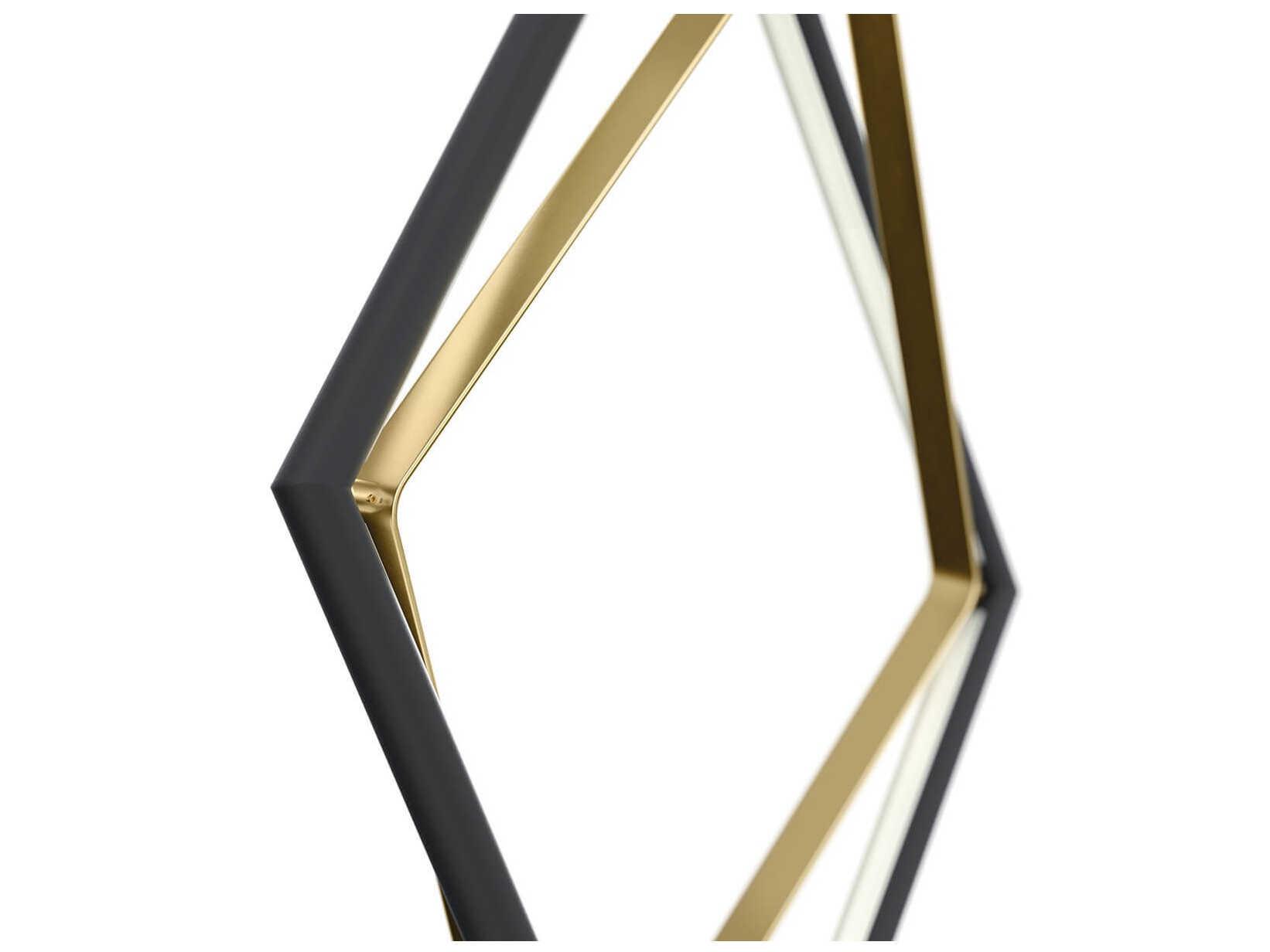 Elan Darski 1-Light Matte Black LED Geometric Pendant