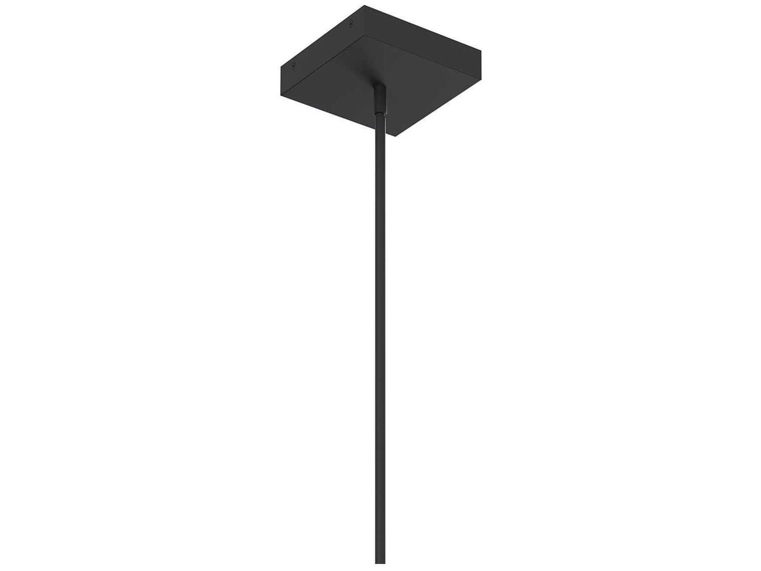 Elan Darski 1-Light Matte Black LED Geometric Pendant