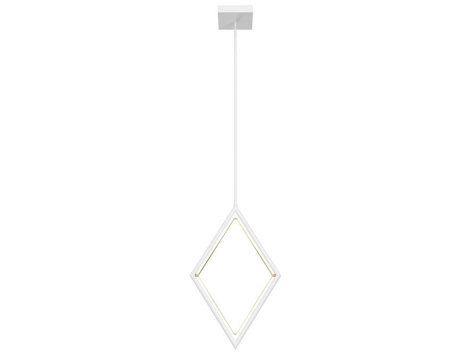 Elan Darski 1-Light White LED Geometric Pendant