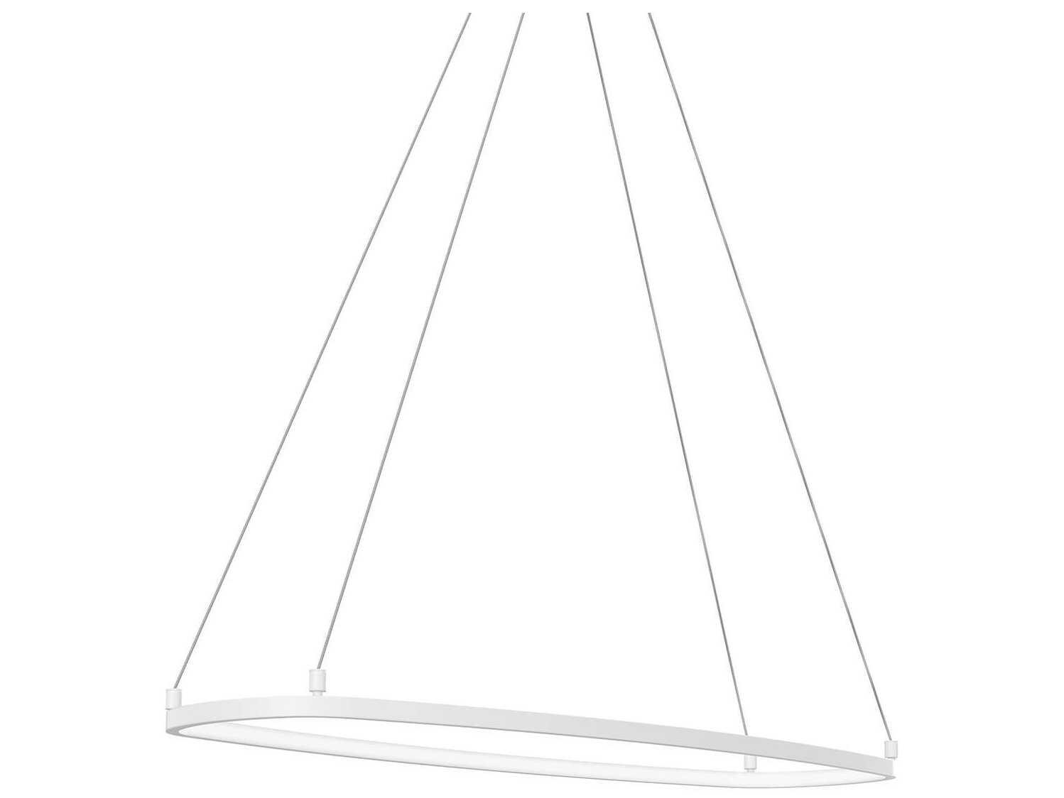 Elan Koloa 1-Light White LED Linear Island Pendant