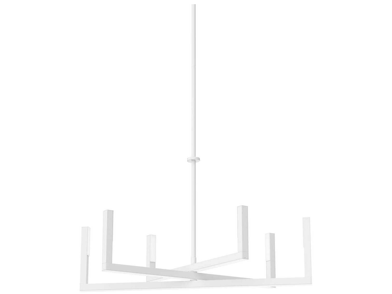 Elan Priam 6-Light White LED Linear Chandelier