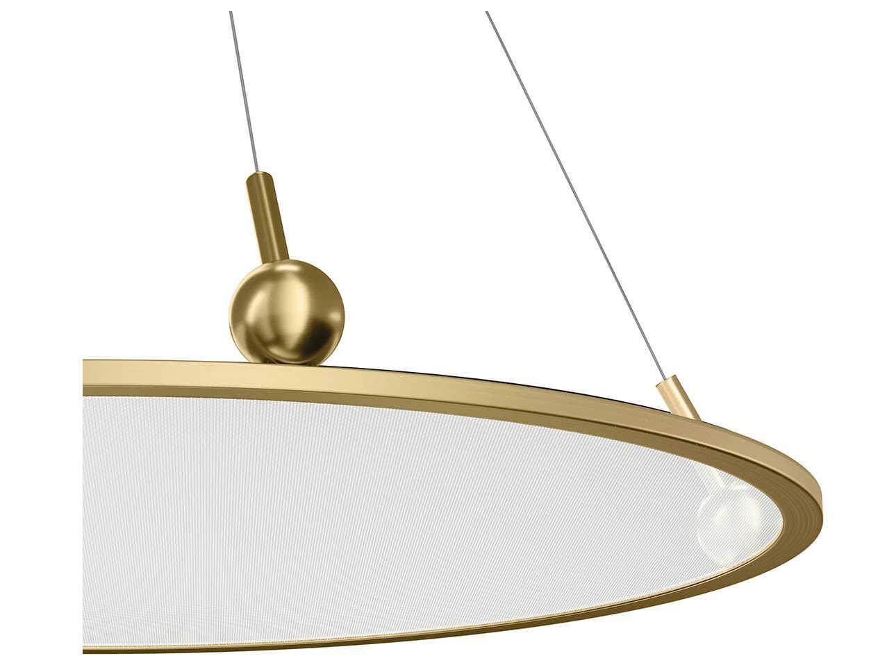Elan Jovian 1-Light Champagne Gold LED Linear Pendant