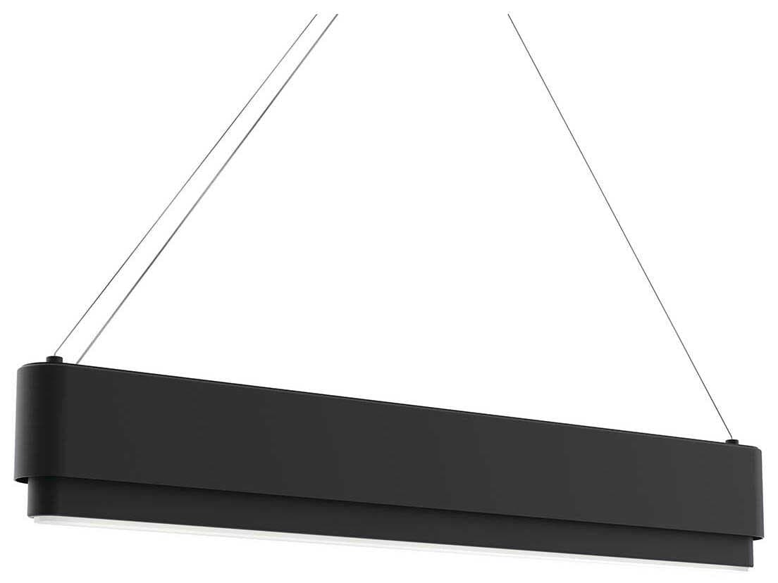 Elan Walman 1-Light Matte Black LED Linear Island Pendant