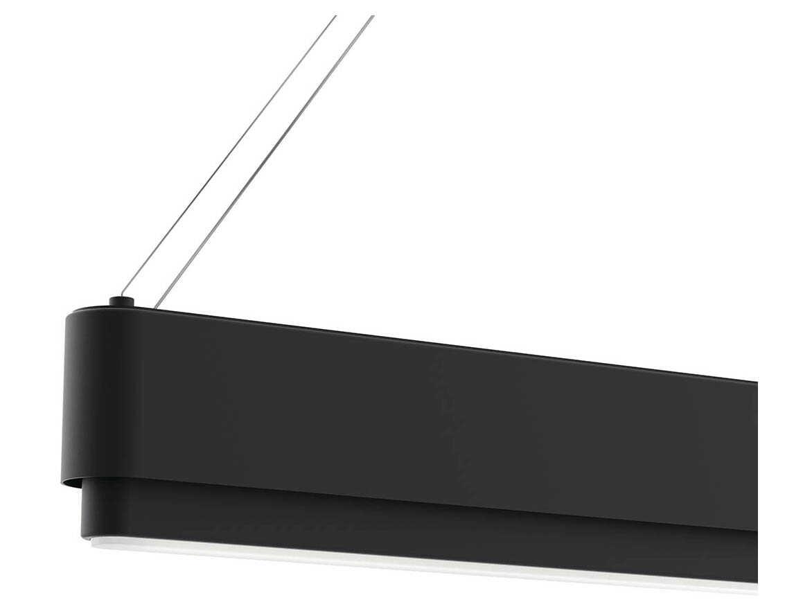 Elan Walman 1-Light Matte Black LED Linear Island Pendant