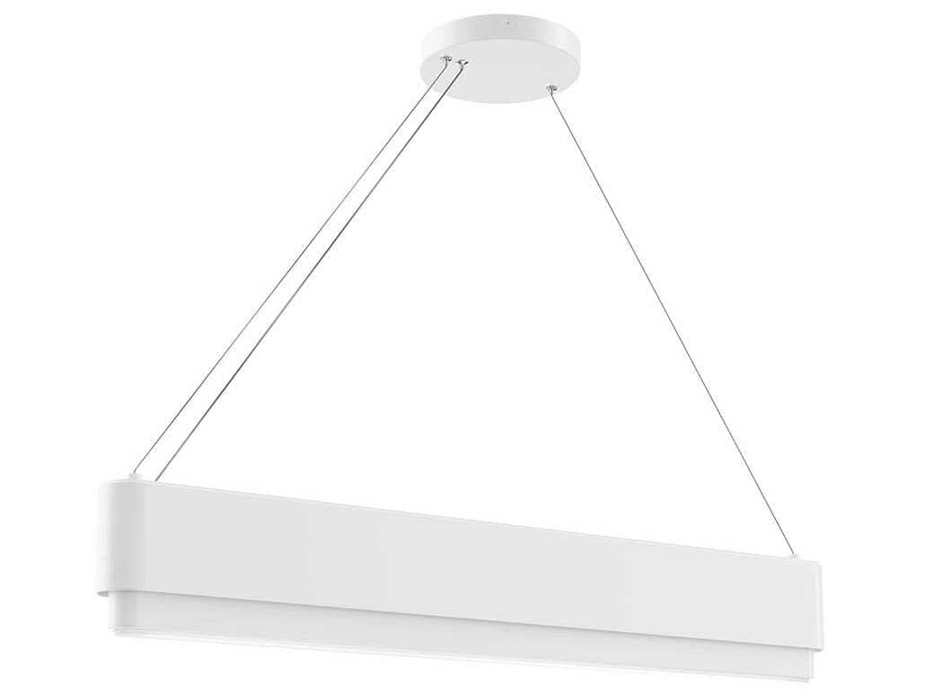 Elan Walman 1-Light White LED Linear Island Pendant