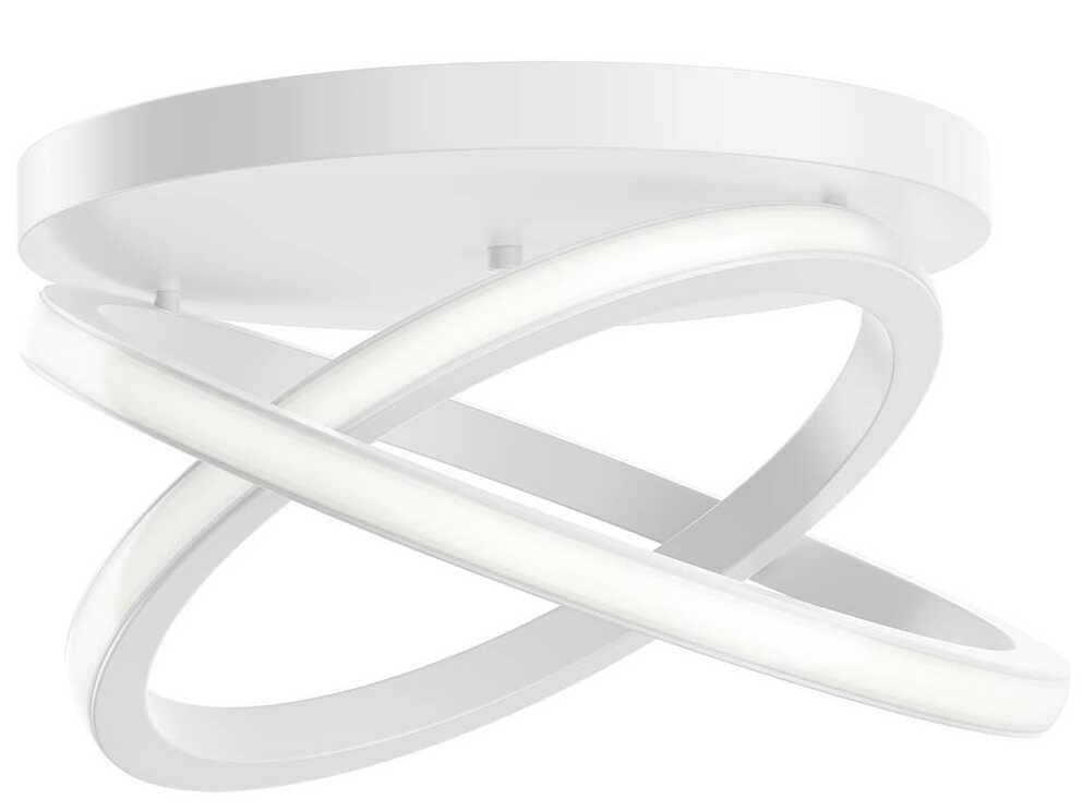 Elan Caputo 2-Light White LED Flush Mount