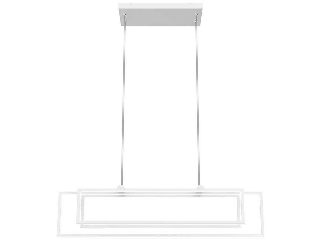Elan Jestin 3-Light White LED Linear Island Pendant