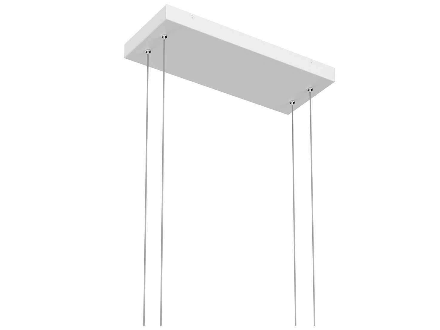 Elan Jestin 3-Light White LED Linear Island Pendant