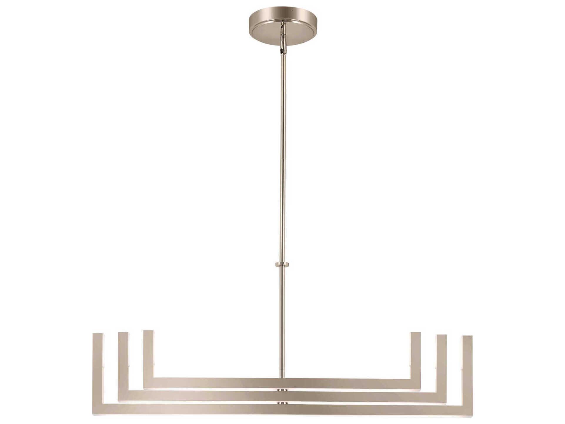 Elan Priam 6-Light Polished Nickel Linear Chandelier