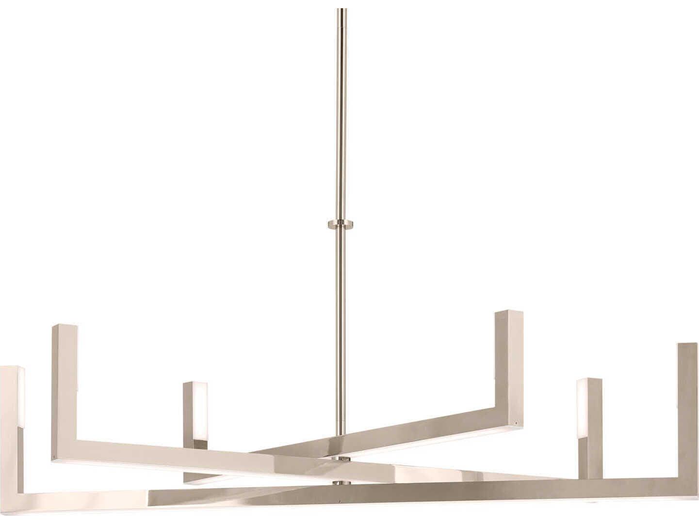 Elan Priam 6-Light Polished Nickel Linear Chandelier