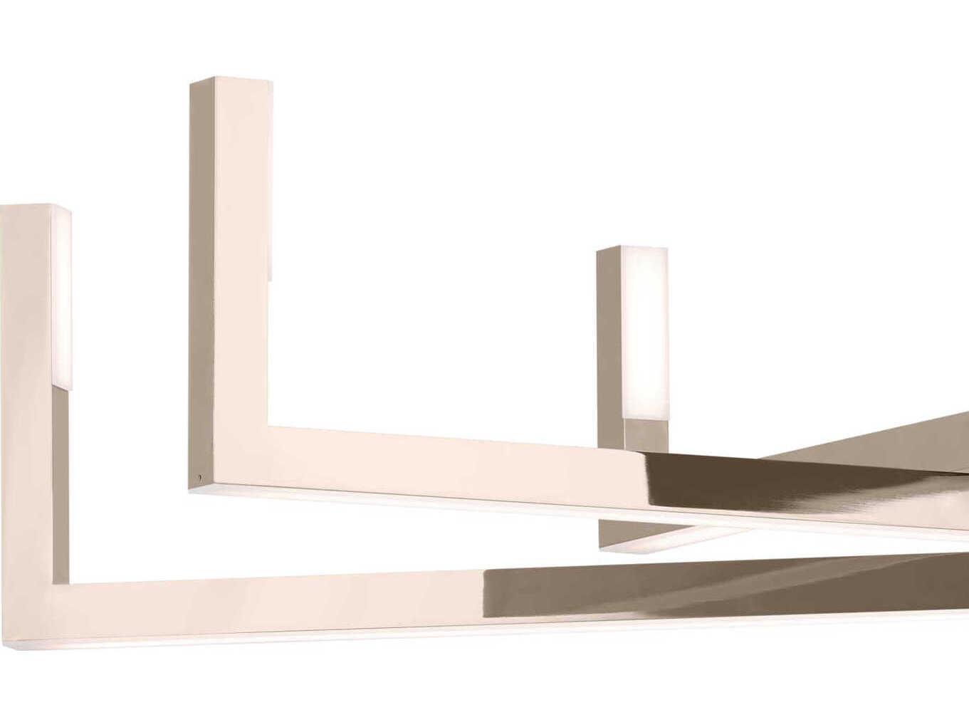 Elan Priam 6-Light Polished Nickel Linear Chandelier