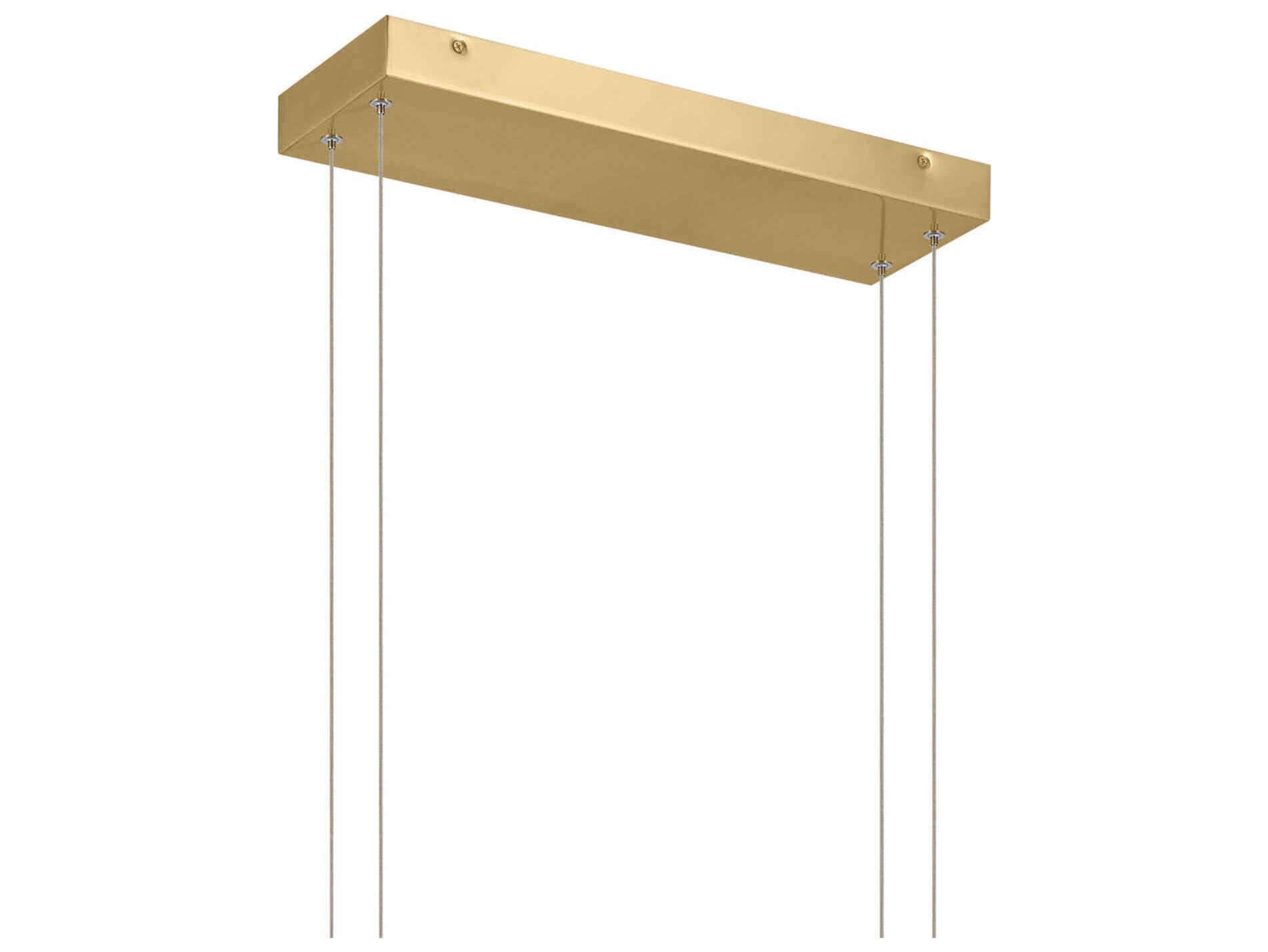 Elan Jestin 3-Light Champagne Gold Linear Island Pendant