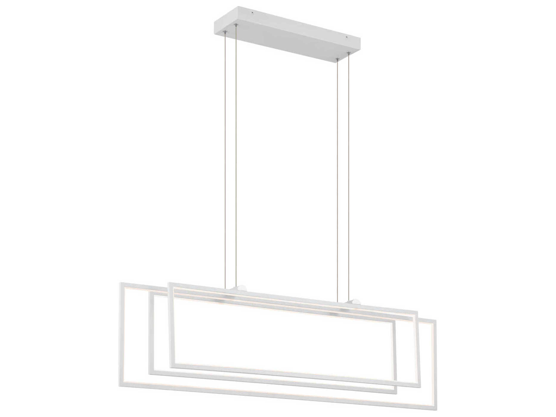 Elan Jestin 3-Light White Linear Island Pendant