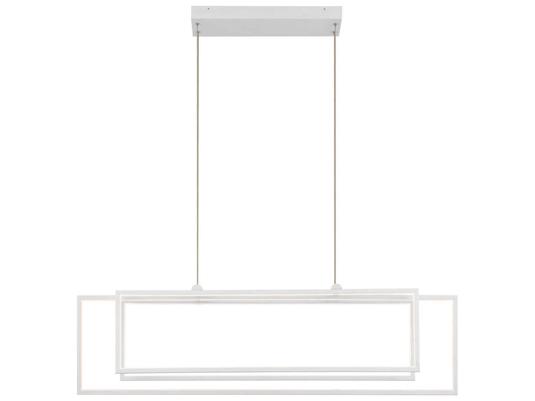 Elan Jestin 3-Light White Linear Island Pendant