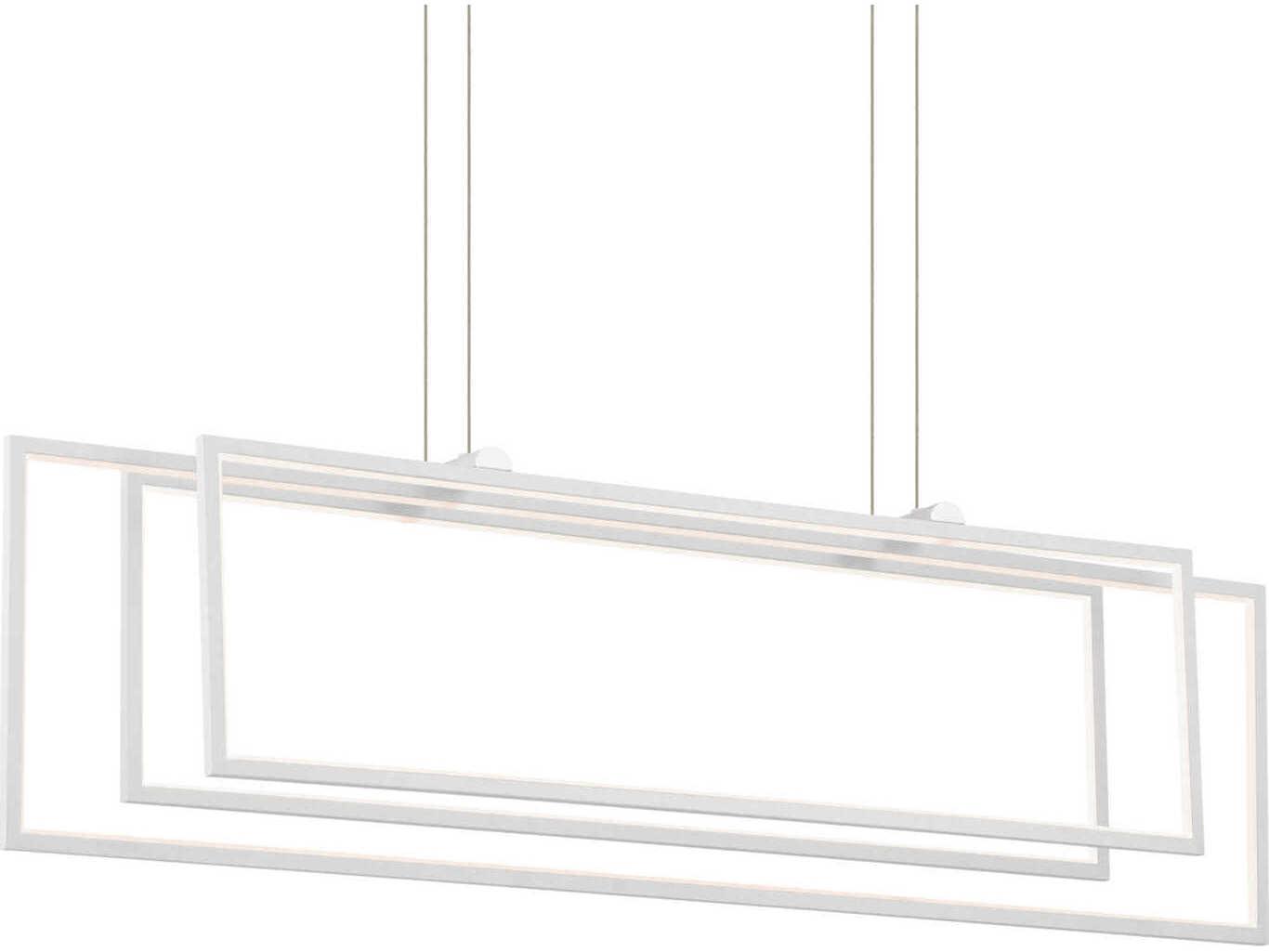 Elan Jestin 3-Light White Linear Island Pendant