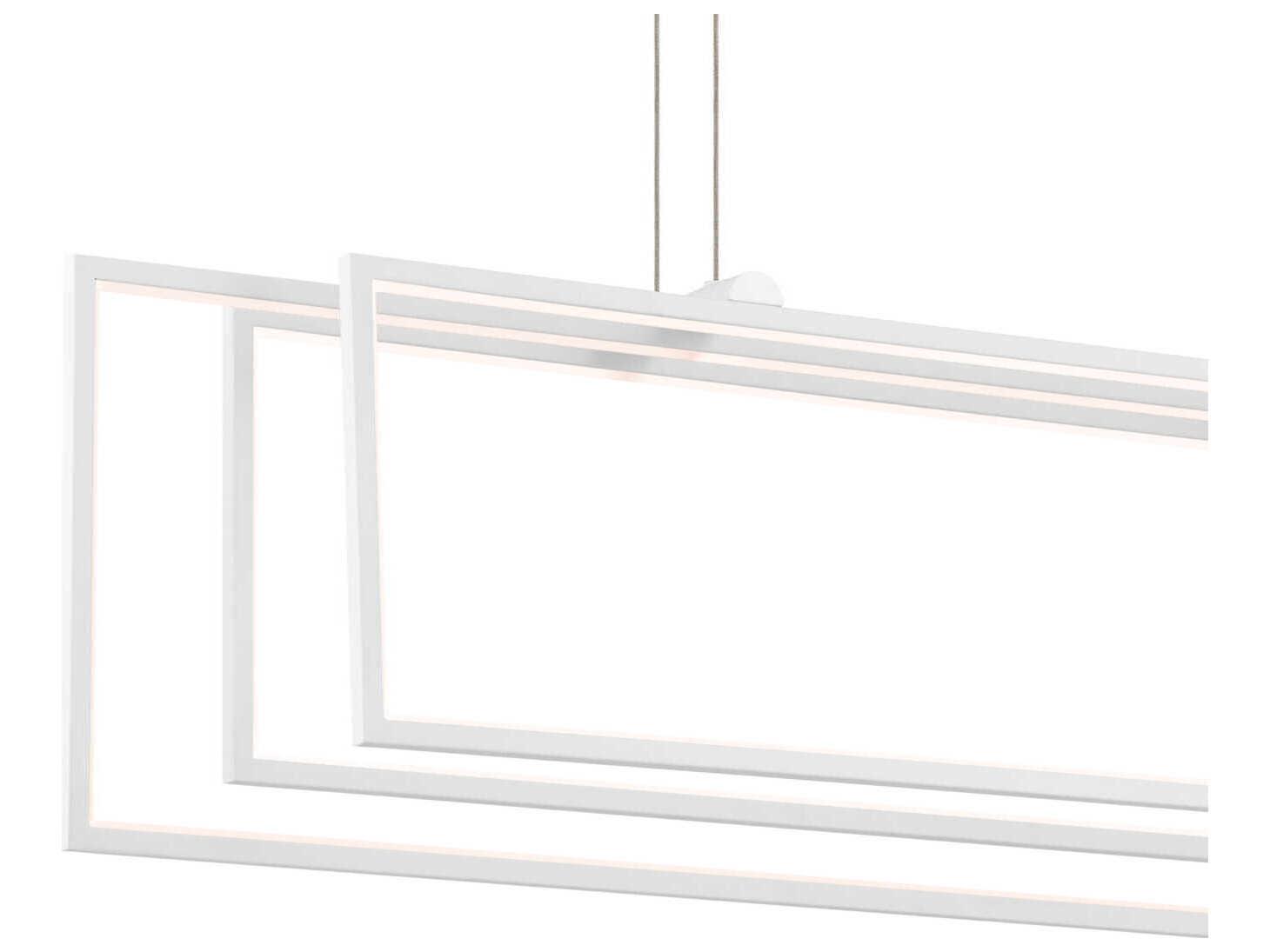 Elan Jestin 3-Light White Linear Island Pendant