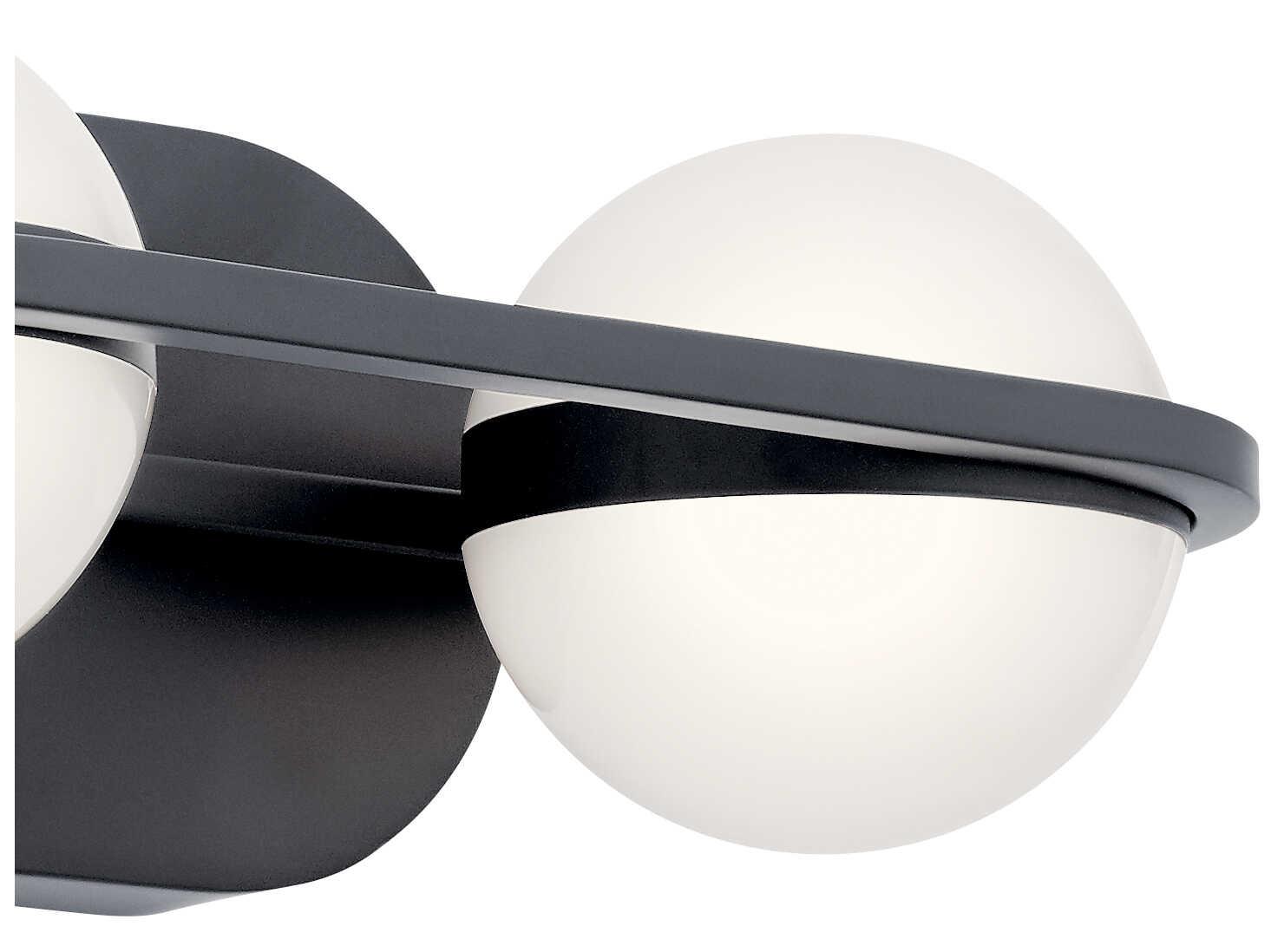 Elan Brettin 2-Light Matte Black LED Vanity Light