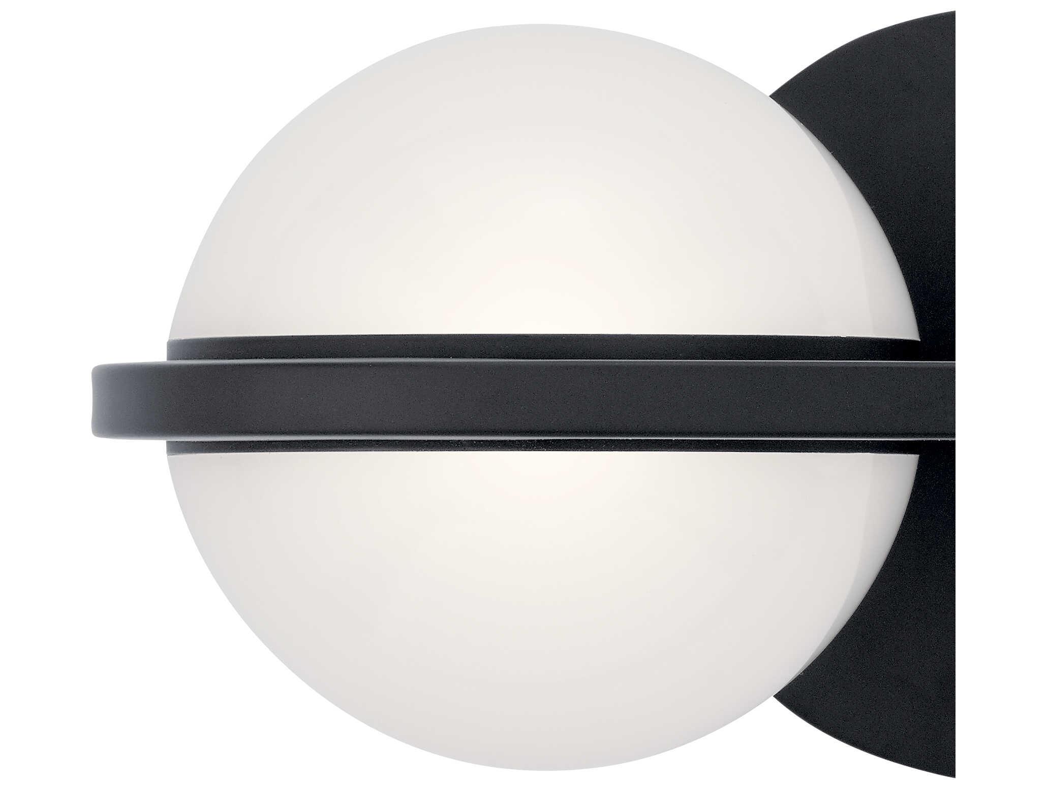 Elan Brettin 2-Light Matte Black LED Vanity Light