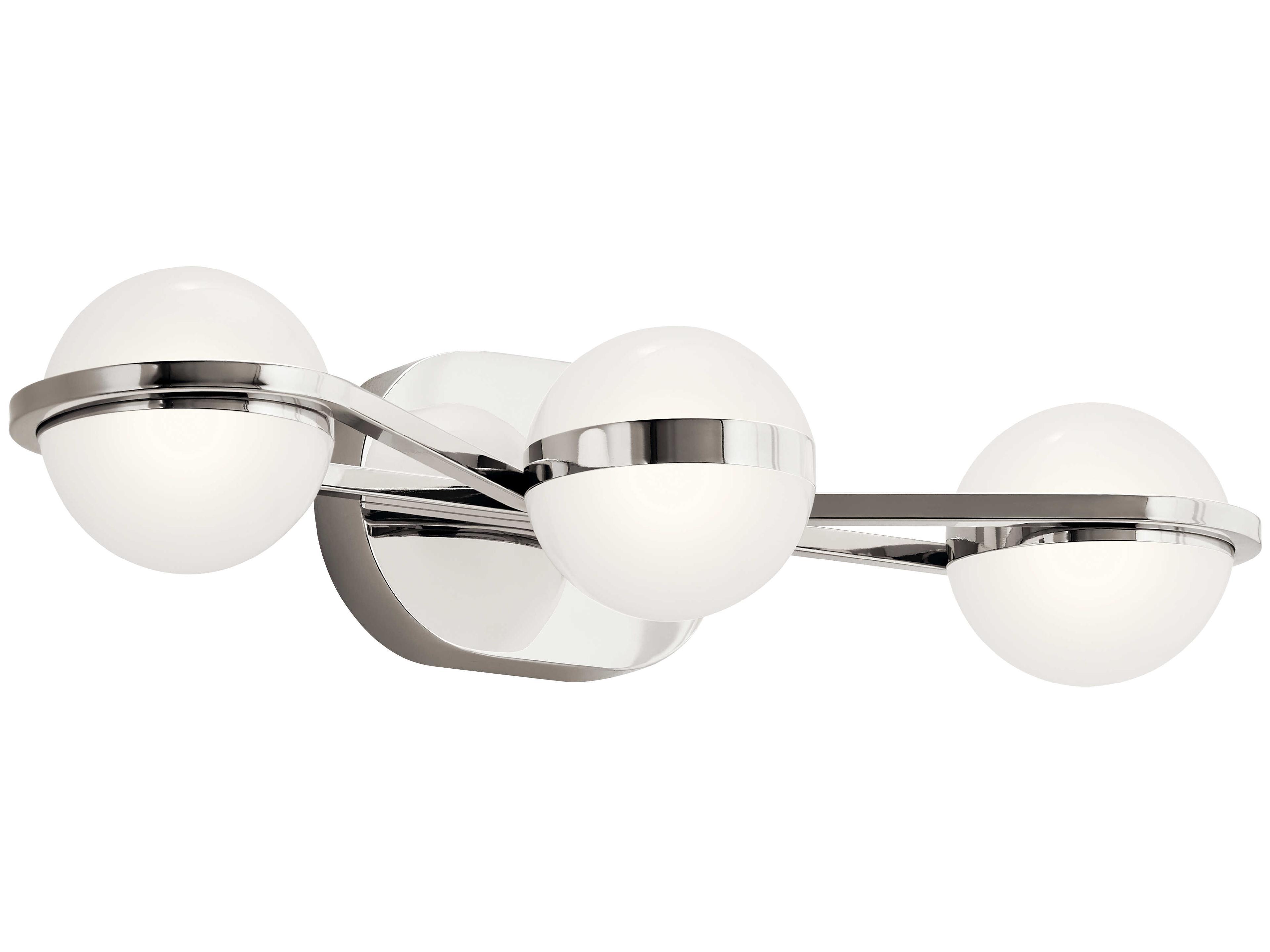 Elan Brettin 3-Light Polished Nickel LED Vanity Light