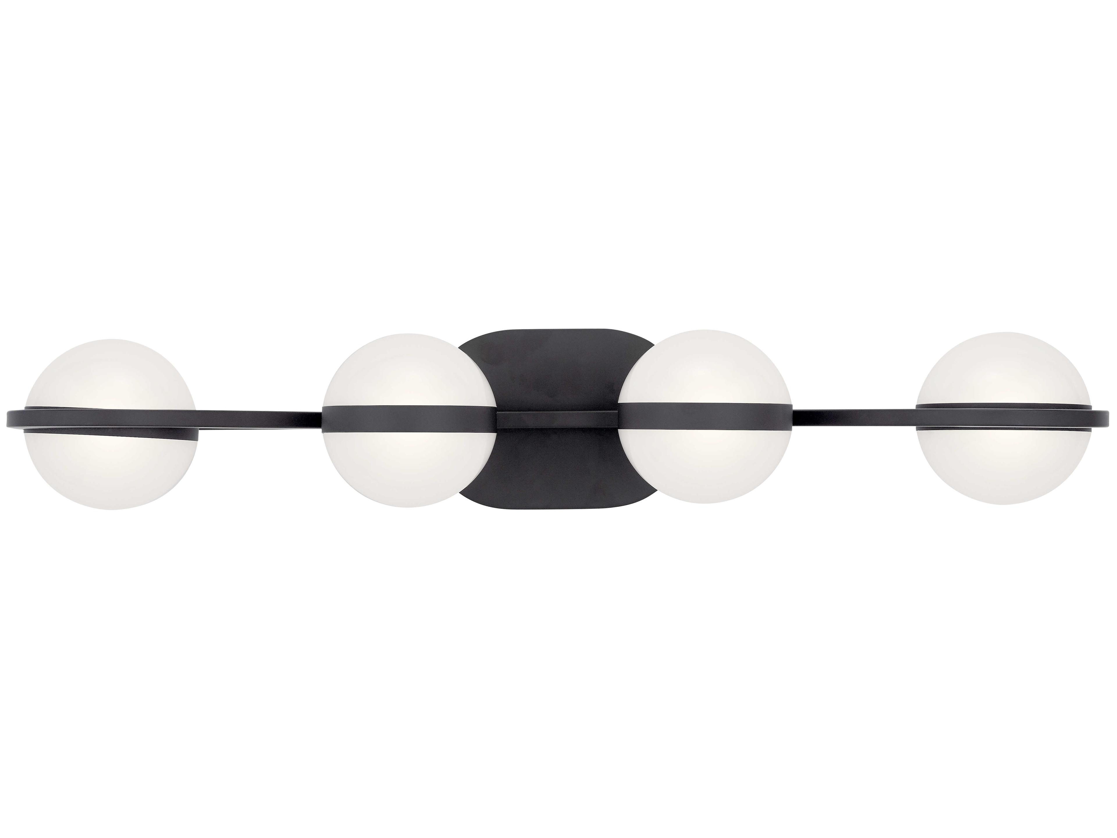 Elan Brettin 4-Light Matte Black LED Vanity Light