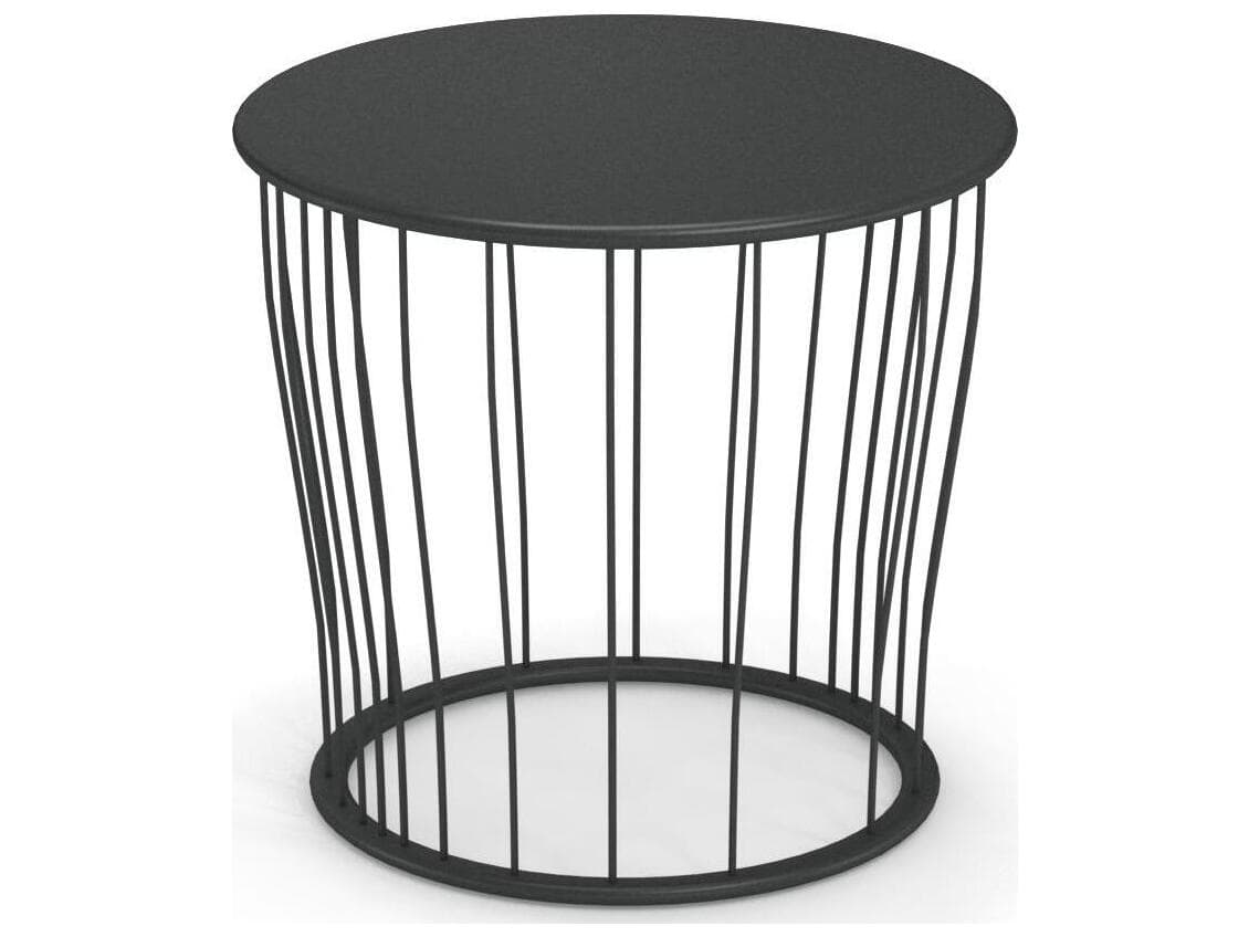 EMU Cannole Steel Round Outdoor End Table