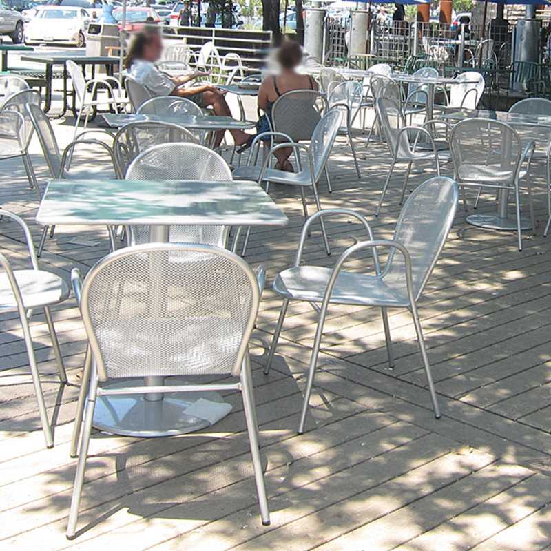 EMU Ronda Steel Heavy Duty with Stretchers Stacking Arm Chair