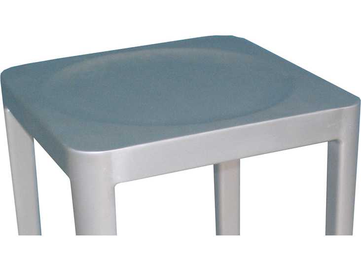 EMU Anna Aluminum Backless Outdoor Bar Stool