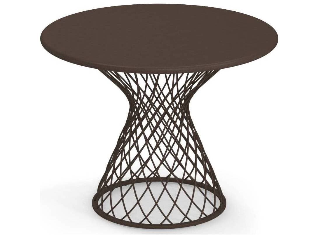 EMU Como Steel Round Outdoor Patio End Table