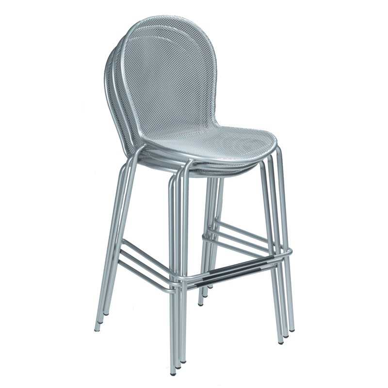 EMU Ronda Steel Stacking Patio Bar Stool