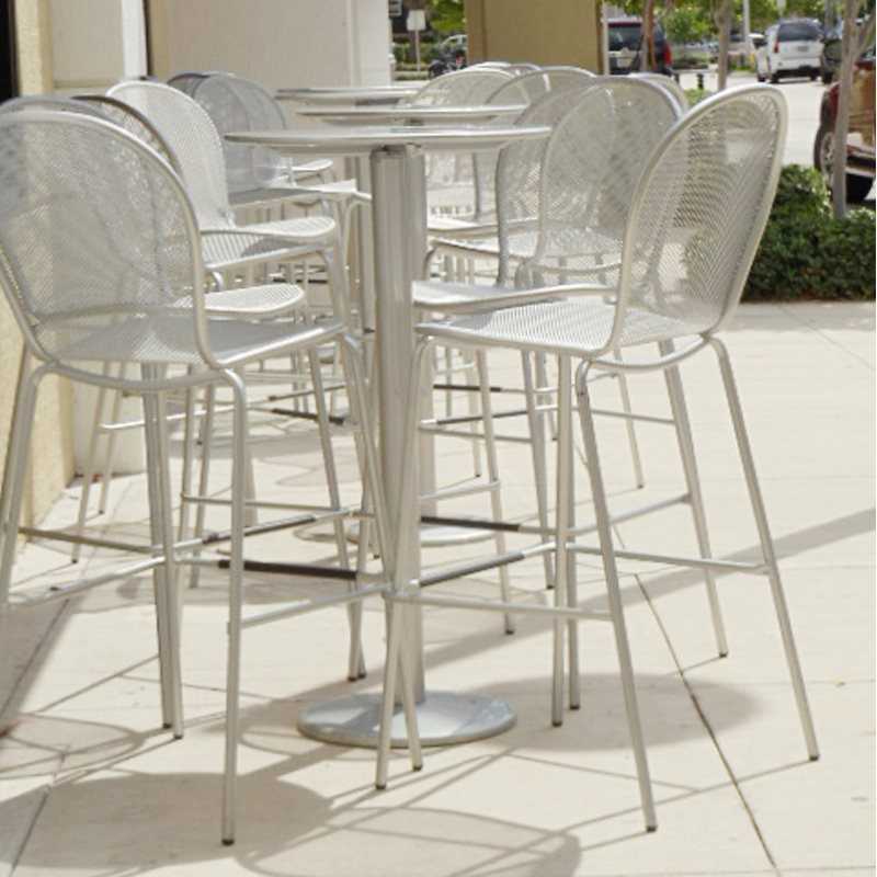 EMU Ronda Steel Stacking Patio Bar Stool
