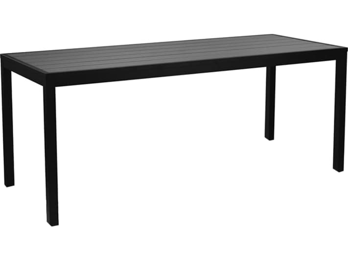 EMU SID Aluminum Rectangular Slat Top Outdoor Dining Table