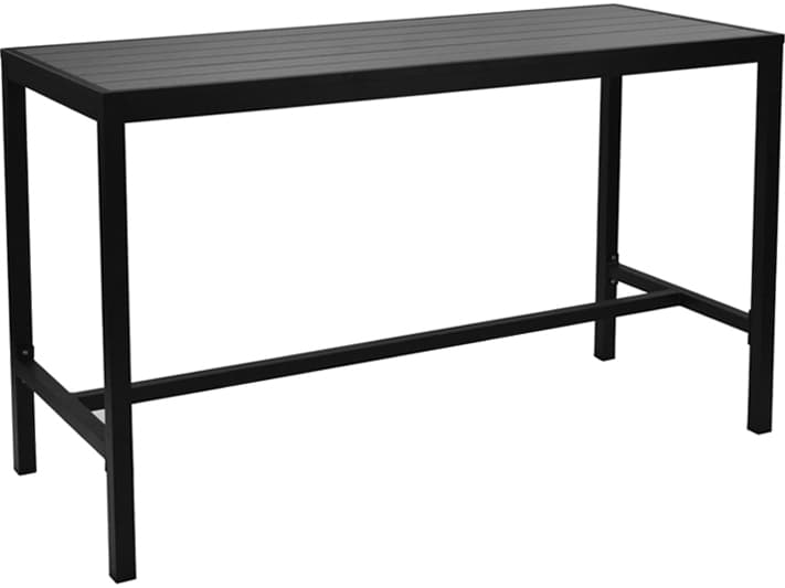 EMU Sid Aluminum Rectangular Outdoor Patio Bar Table