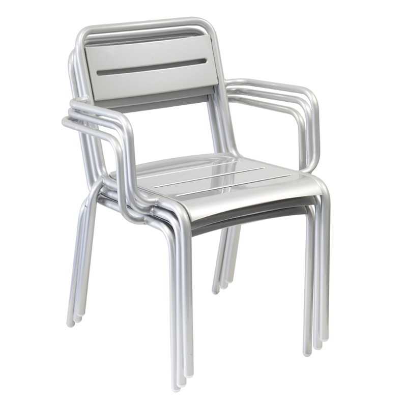 EMU Star Steel Stacking Arm Chair